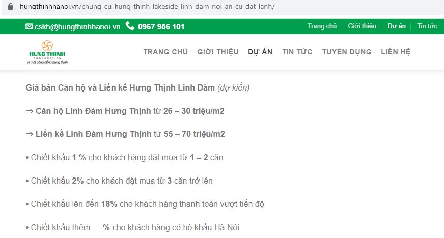 Linh Đàm Hưng Thịnh Lakeside: Dự án 'không có thật', huy động vốn trái phép? 3