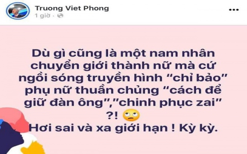 MC VTV bị 'ném đá' dữ dội vì phát ngôn kỳ thị Hương Giang