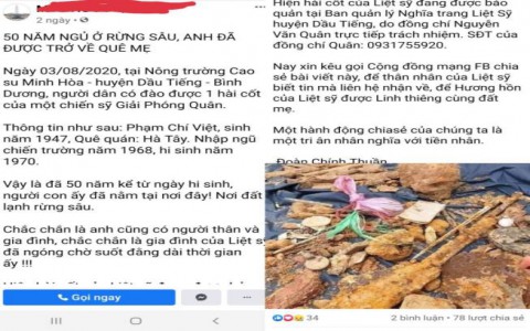 Điều tra xử lý hành vi bịa chuyện tìm thân nhân liệt sĩ ở Bình Dương