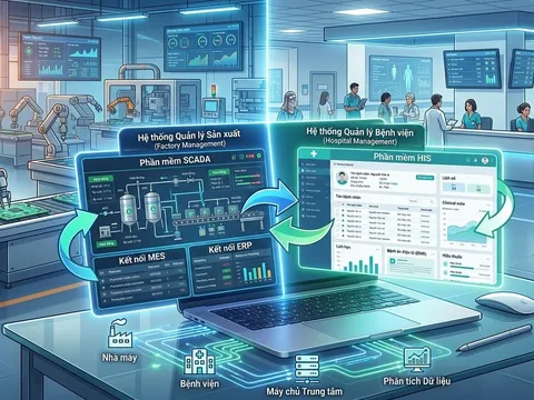 ATSCADA - Phần mềm SCADA kết nối phần mềm MES, ERP quản lý sản xuất, HIS quản lý bệnh viện