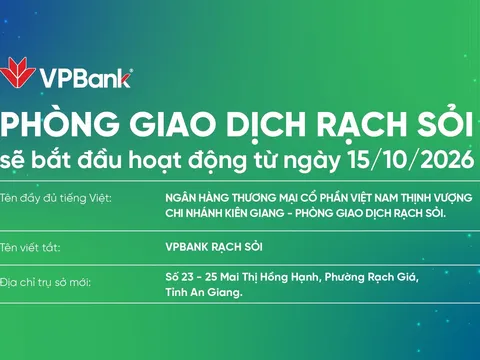 VPBank bố cáo khai trương Phòng giao dịch Rạch Sỏi - Chi nhánh Kiên Giang