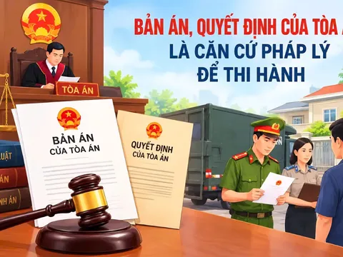 Bản án có hiệu lực pháp luật là văn bản pháp lý để thi hành…